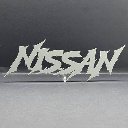 1PC Nissan Emblem – Multicolor Acrylic Car Exterior Fender Tailgate Badge Sticke