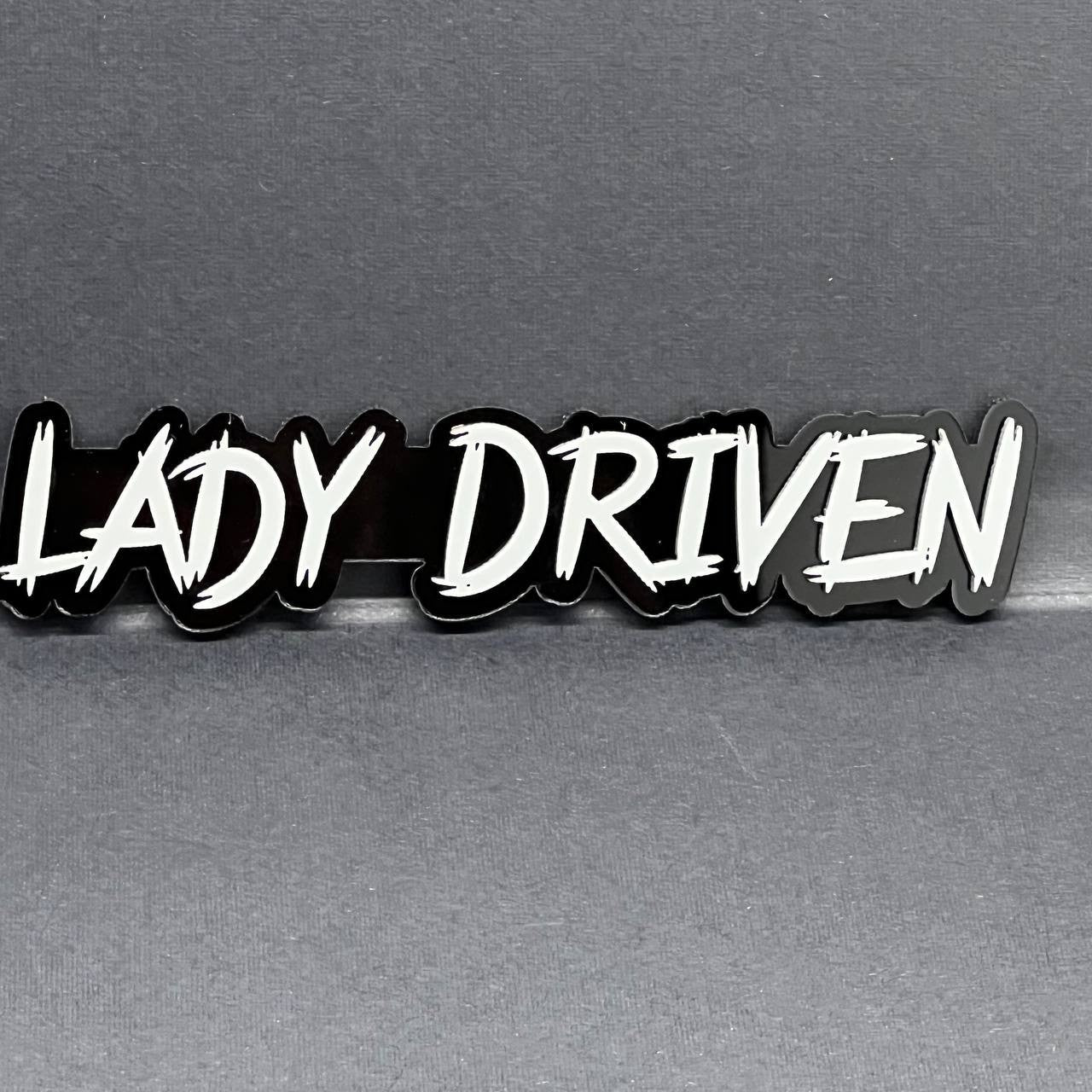 1PC Lady Driven 3D Emblem – Custom Fender or Tailgate Badge for Car SUV or Truck