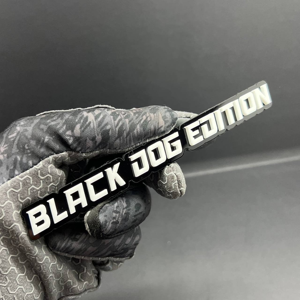 1PC BLACK DOG EDITION Emblem Multicolor Custom Badge Sticker for Car SUV TRUCK