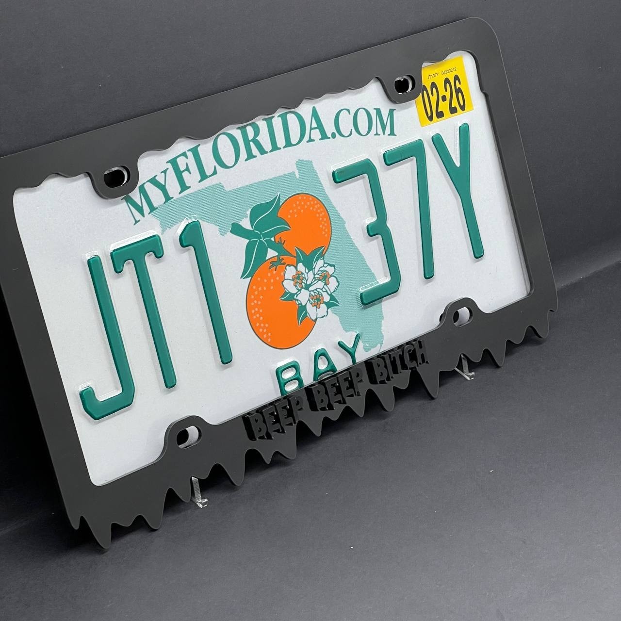 Beep Beep Bitch Black License Plate Frame Cover, Frame, Car Frame