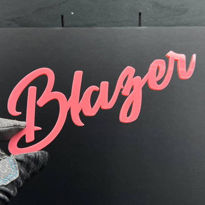 Blazer Emblem Badge – Custom Acrylic Multicolor Car Fender Tailgate Decal (1PC)