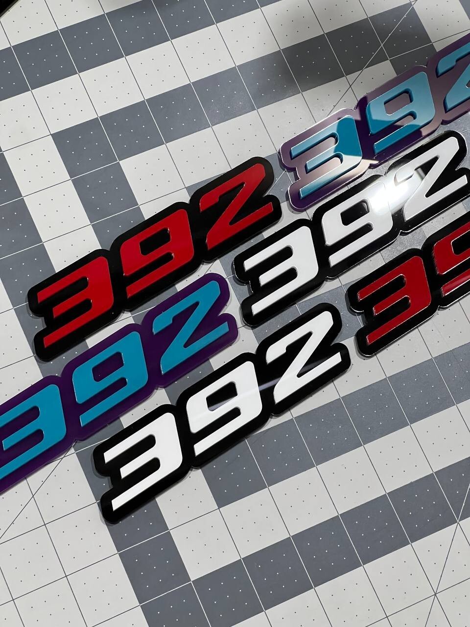 Multicolor 392 Emblems –  392 Side Fender Badges (Set of 2) for 392 Emblem