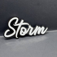 1pcs STORM 3D Emblem Custom Fender or Tailgate Badge for Car, SUV, or Truck