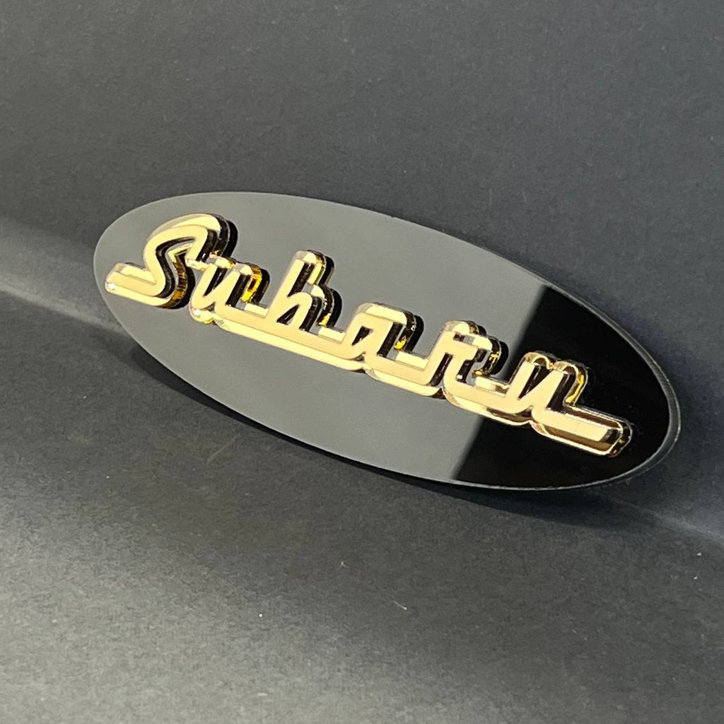1PC Subaru 3D Emblem – Exterior Fender or Trunk Badge for Subaru Vehicles