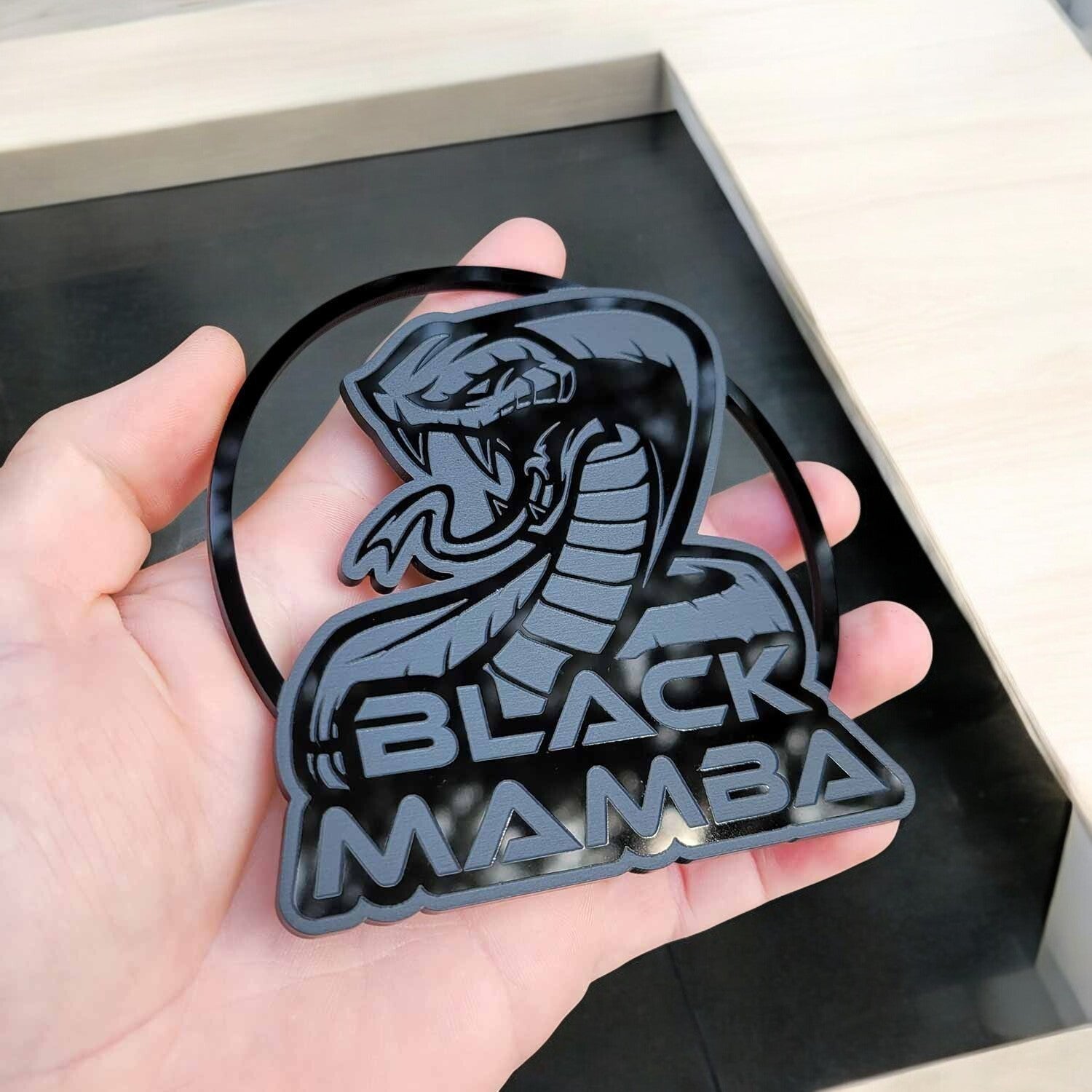 2pcs Cobra Snake Acrylic emblem Badge Decal Logo Rare for Ford Mustang Shelby GT