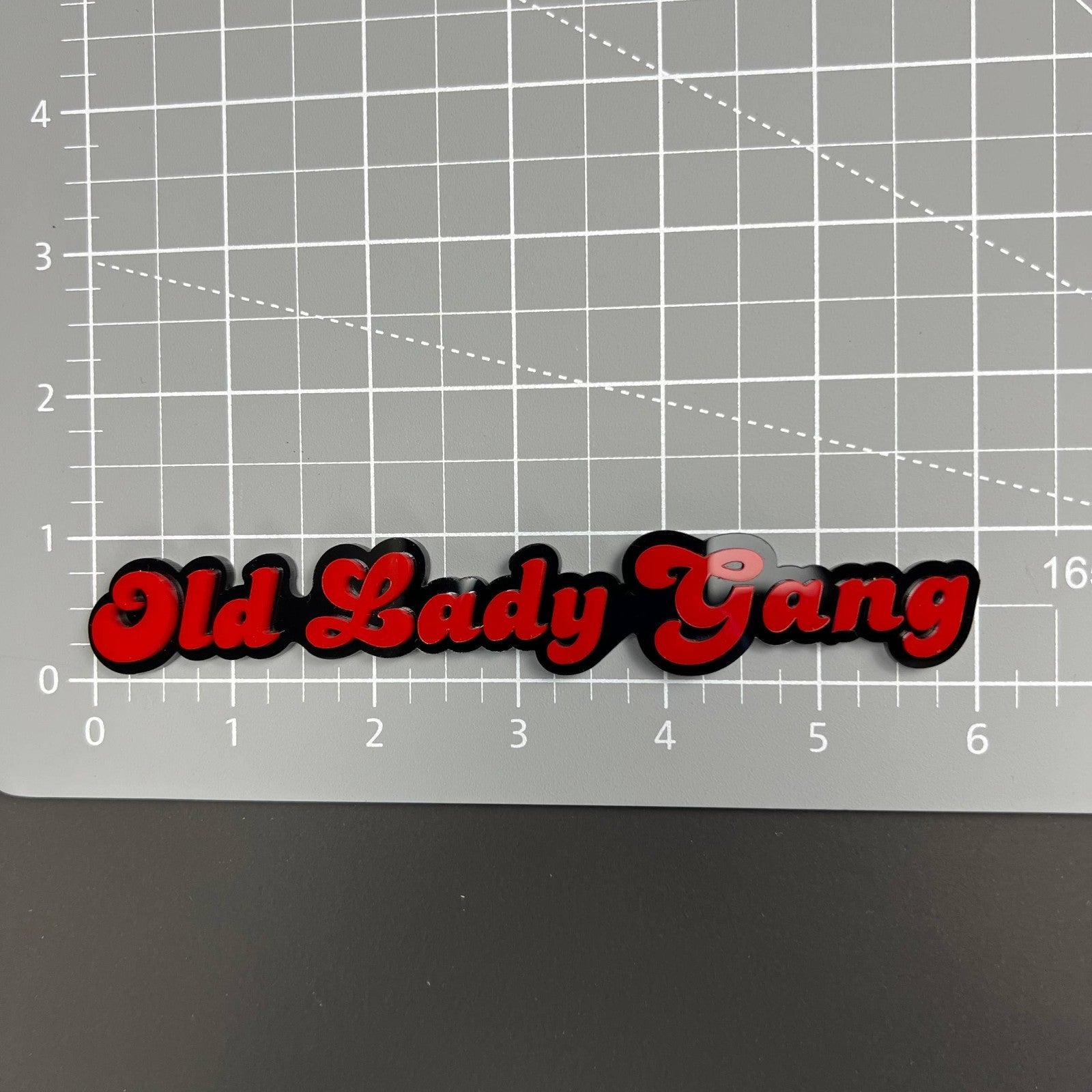 1PC OLD BABY GANG 3D Badge – Acrylic Fender Tailgate Car Truck Sticker Decal