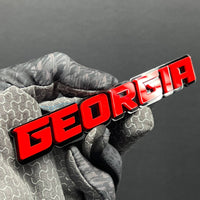 1pcs Georgia Multicolor 3D Car Emblem – Durable Acrylic Badge for Vehicles