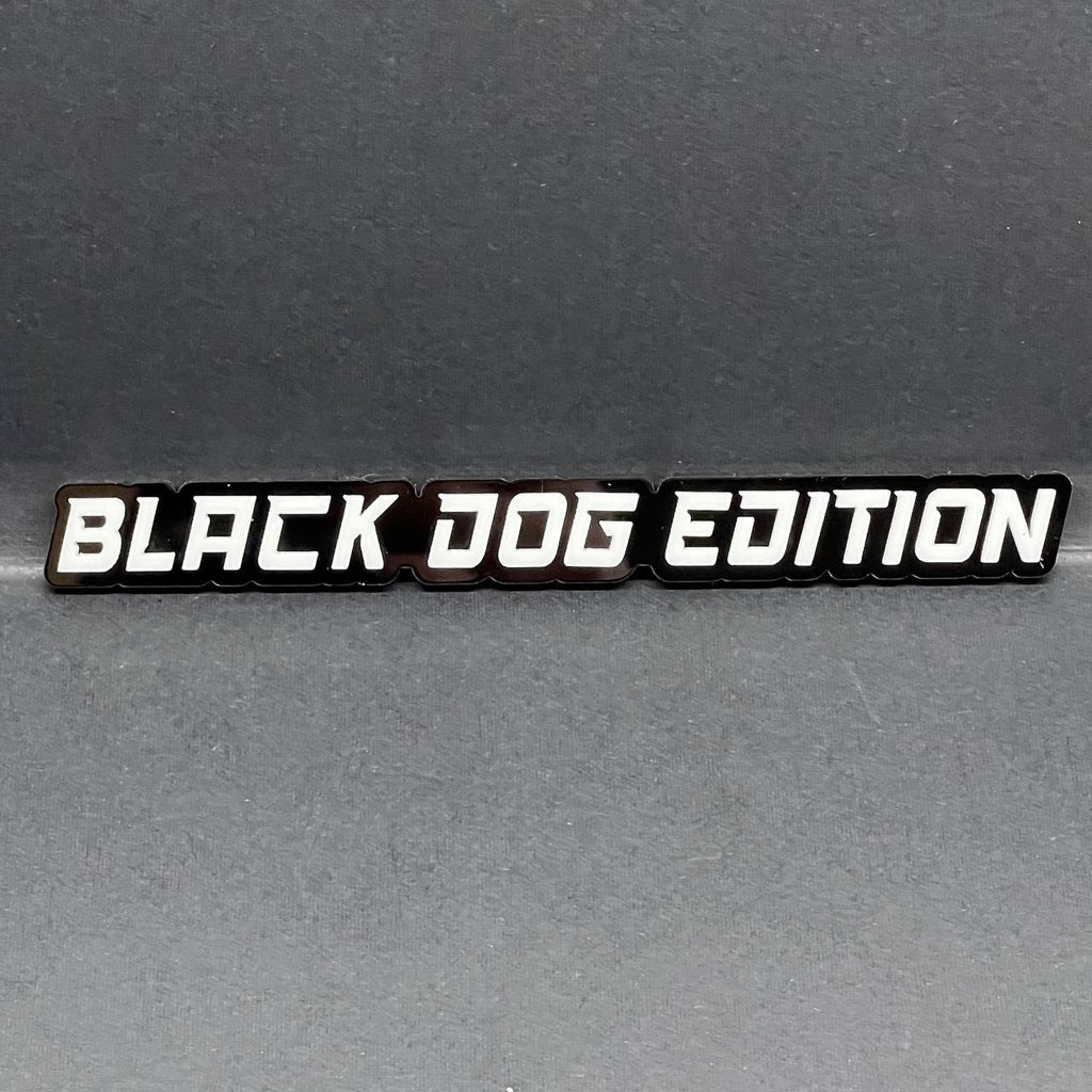 1PC BLACK DOG EDITION Emblem Multicolor Custom Badge Sticker for Car SUV TRUCK