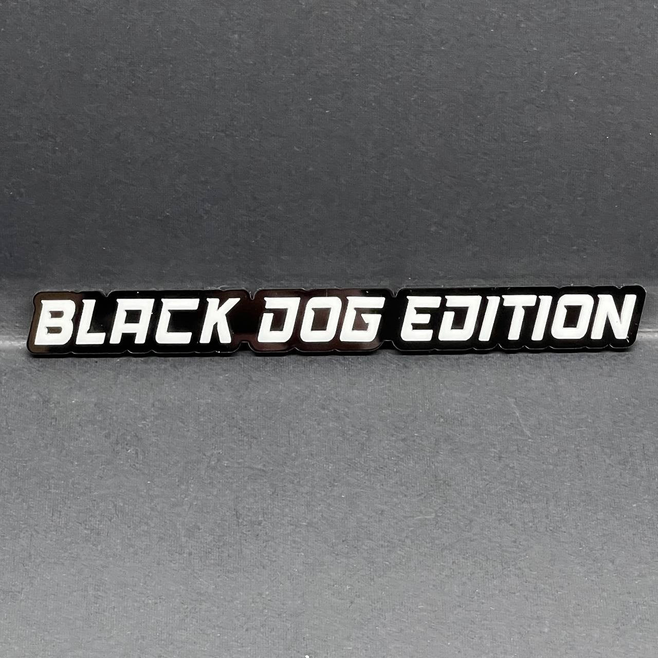 1PC BLACK DOG EDITION Emblem Multicolor Custom Badge Sticker for Car SUV TRUCK