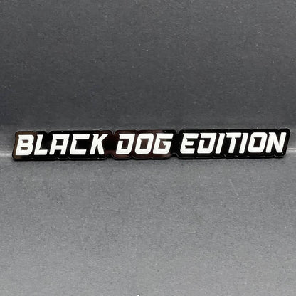 1PC BLACK DOG EDITION Emblem Multicolor Custom Badge Sticker for Car SUV TRUCK