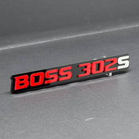 2PCS BOSS 302S Emblems – 3D Multicolor Acrylic Fender & Tailgate Badge Decals