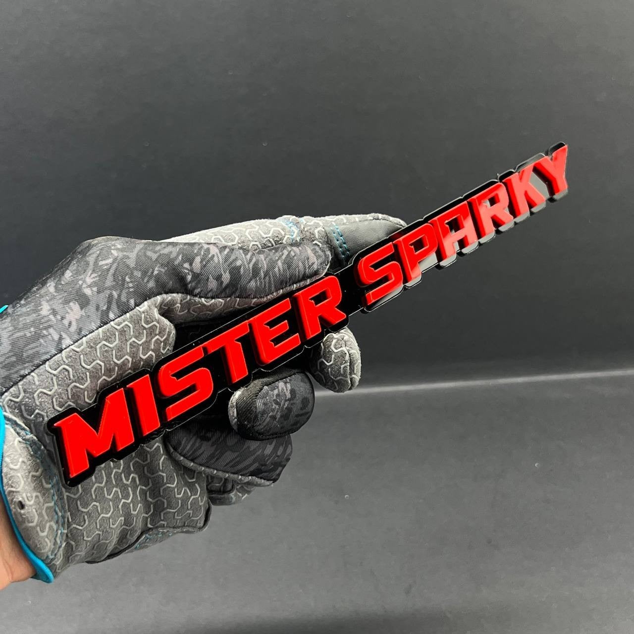1PC MISTER SPARKY 3D Emblem – Custom Acrylic Car Fender Trunk Tailgate Sticker