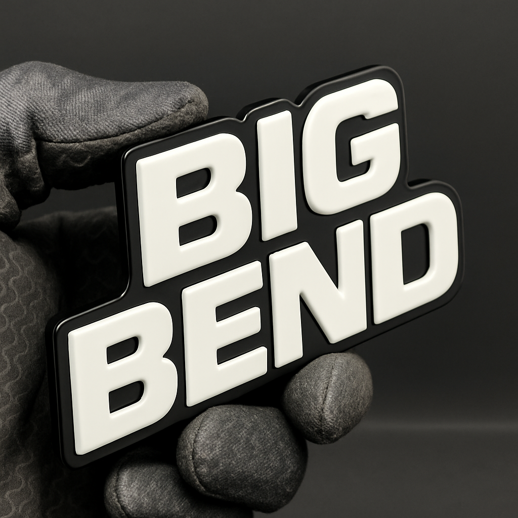 1PC BIG BEND Emblem Durable Multicolor Acrylic Car Truck Fender Tailgate