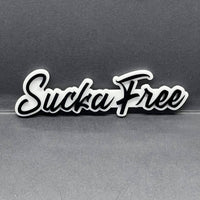 1PC SUCKA FREE Emblem – Custom 3D Multicolor Acrylic Car & Truck Badge
