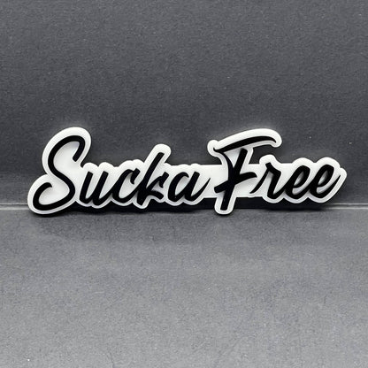 1PC SUCKA FREE Emblem – Custom 3D Multicolor Acrylic Car & Truck Badge