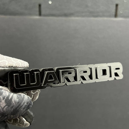 1PC Warrior Logo Emblem Custom Acrylic 3D Car Badge Decal for SUV Truck, Fender