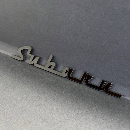 1PC Subaru Black Emblem – 3D Acrylic Fender or Trunk Badge for Subaru Models