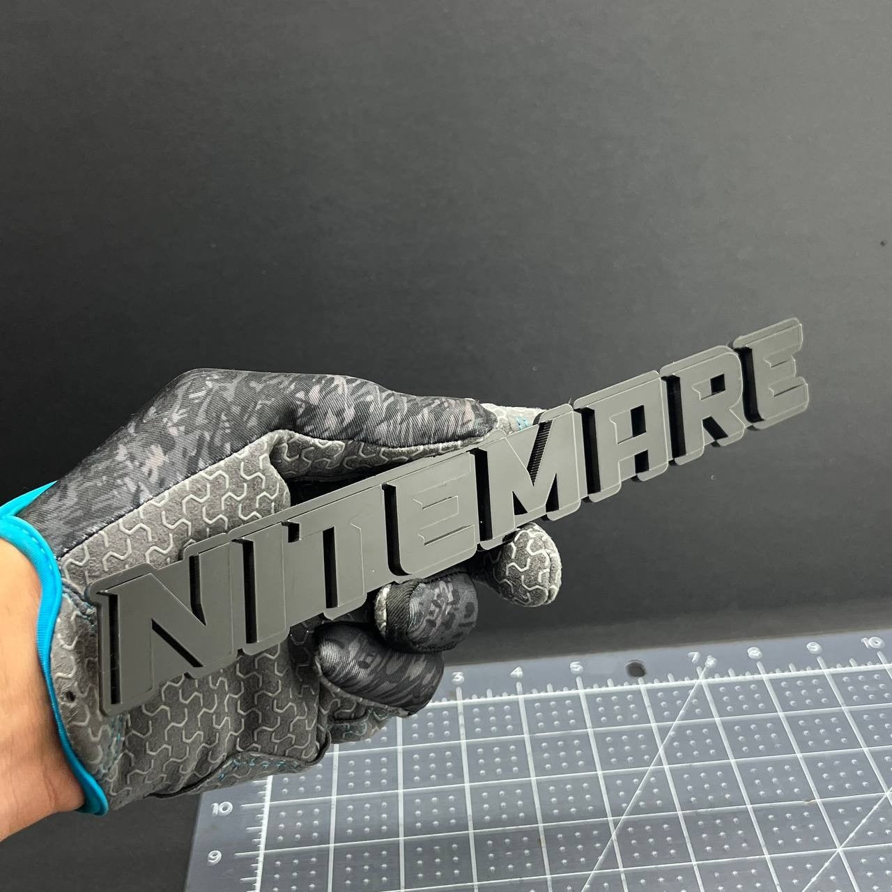 1PC NITEMARE Black 3D Emblem Custom Badge Sticker for Car SUV TRUCK