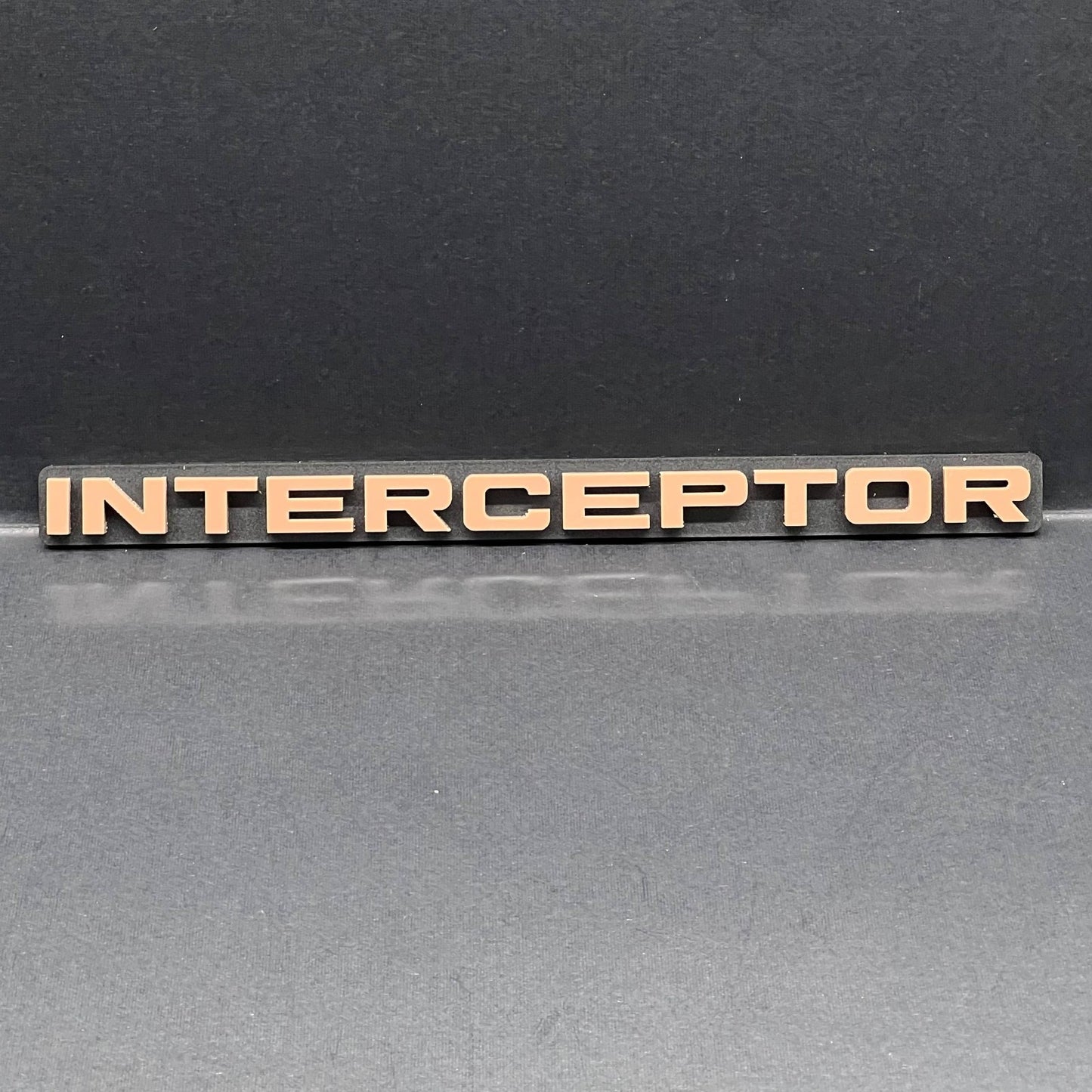 1pc INTERCEPTOR 3D Emblem – Custom Badge for Car, SUV & Truck Fender or Tailgate
