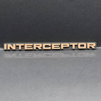 1pc INTERCEPTOR 3D Emblem – Custom Badge for Car, SUV & Truck Fender or Tailgate