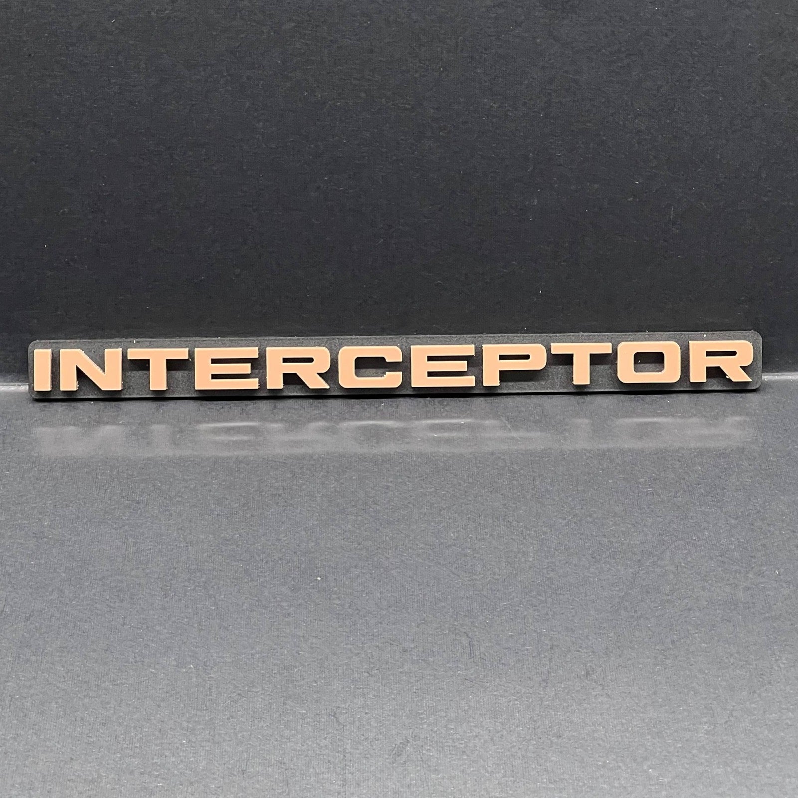 1pc INTERCEPTOR 3D Emblem – Custom Badge for Car, SUV & Truck Fender or Tailgate