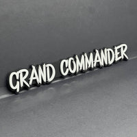 1PC GRAND COMMANDER 3D Emblem – Multicolor Acrylic Tailgate & Fender Badge