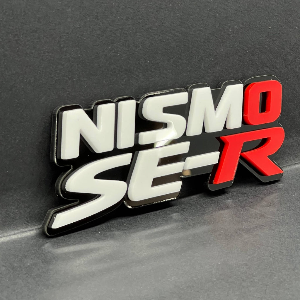 1pcs NISMO SE-R Multicolor 3D Car Emblem – Durable Acrylic Fender & Trunk Decal