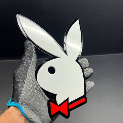 PLAYBOY 3D Acrylic Emblem – Custom Badge for Cars, SUVs & Trucks (1PC)