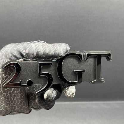 1PCS 2.5 GT Emblem – Custom 3D Multicolor Acrylic Car Exterior Badge