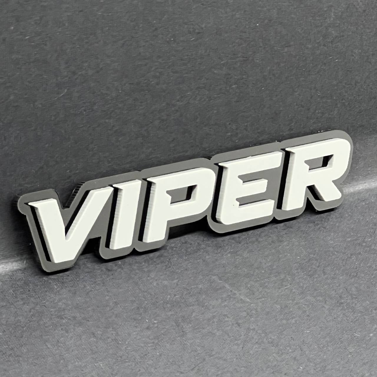 1PC VIPER Emblem – Acrylic Tailgate or Fender Badge for Car, SUV, Truck