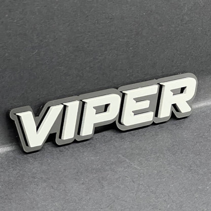 1PC VIPER Emblem – Acrylic Tailgate or Fender Badge for Car, SUV, Truck