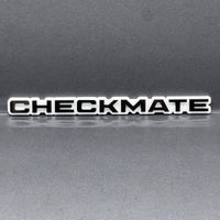 1pcs CHECKMATE Multicolor 3D Acrylic Emblem – Bold Car & Truck Fender Badge