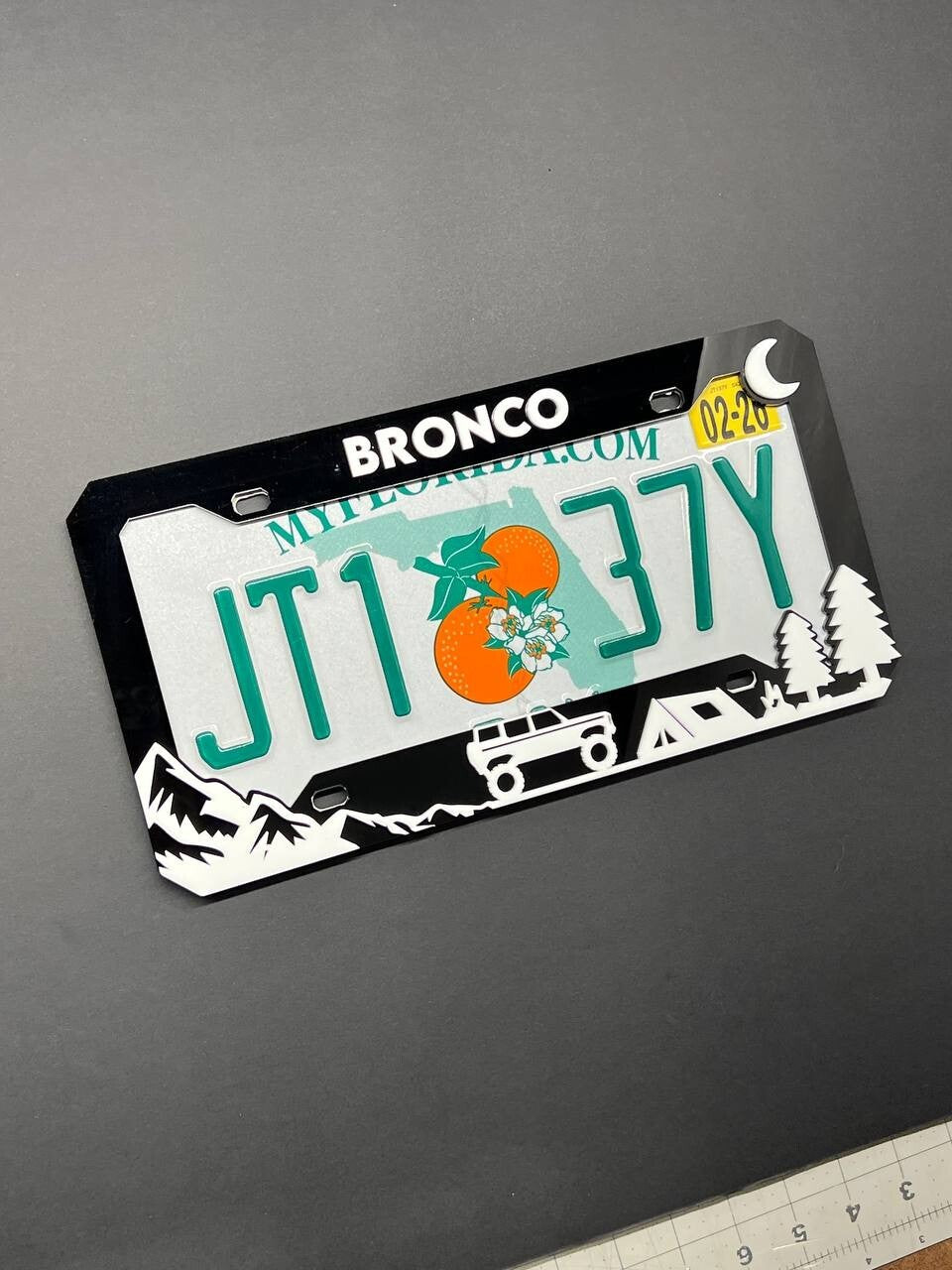 BRONCO Custom LICENSE PLATE FRAME COLOR CHOICE