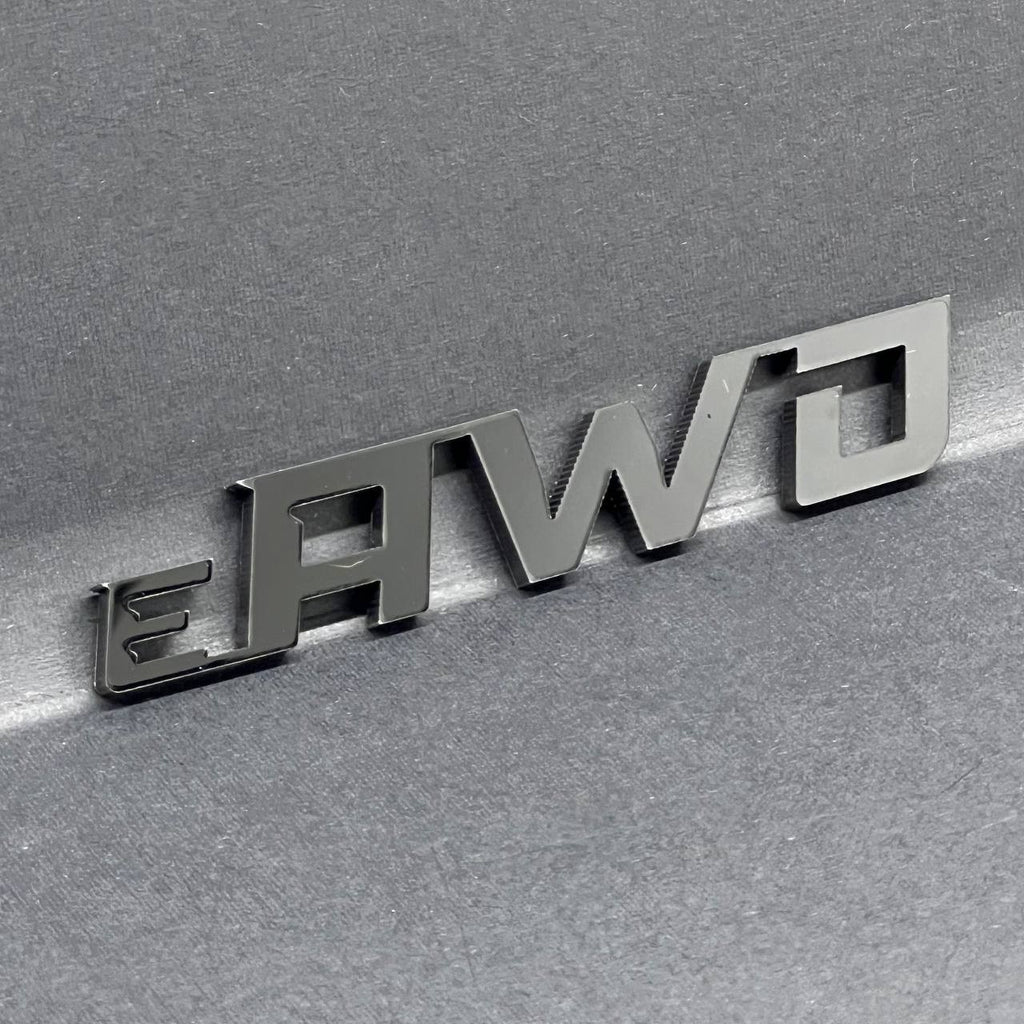 1pc e_AWD Rear Bumper Badge Emblem Logo