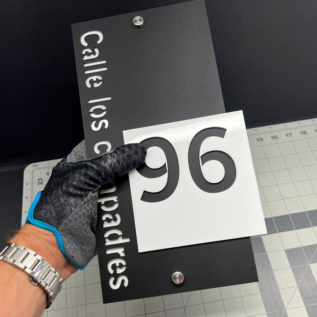 Custom House Number Sign – Modern 3D Outdoor Address Plaque for Home