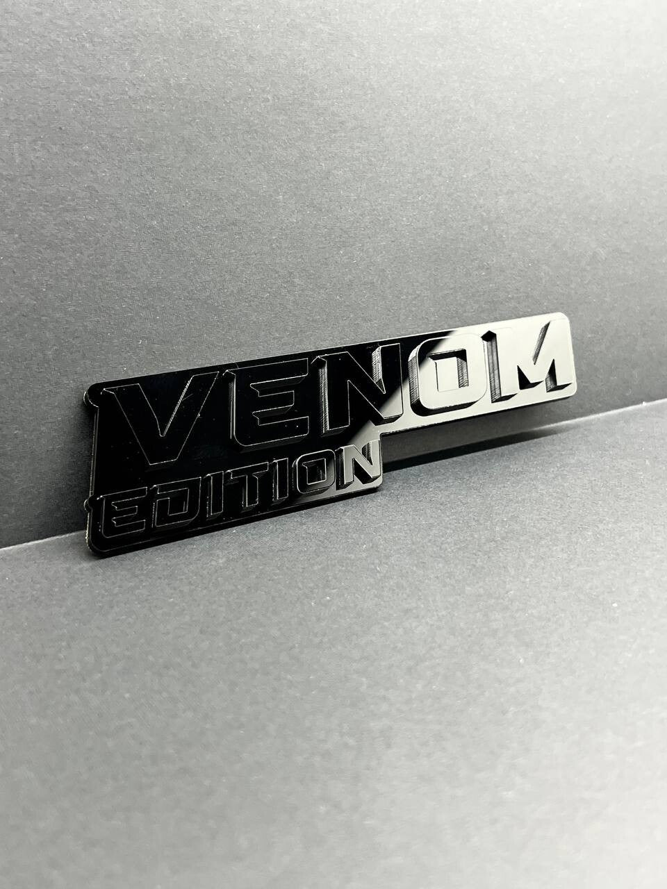 1pcs Venom Black Edition Emblem Car Badges Badass 3D Sticker Decal Multicolor