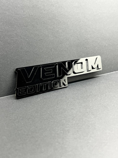 1pcs Venom Black Edition Emblem Car Badges Badass 3D Sticker Decal Multicolor