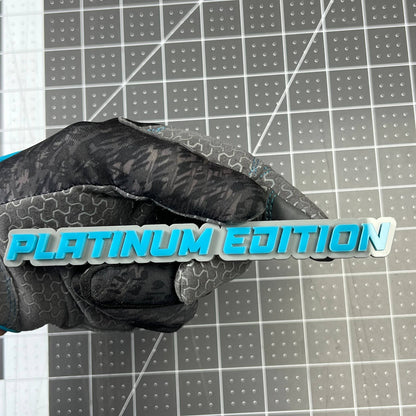 1PC PLATINUM EDITION 3D Emblem – Ford Truck SUV Fender Badge Decal