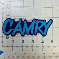 Camry 3D Emblem Badge – Multicolor Acrylic Toyota Car Fender & Trunk Decal (1pc)