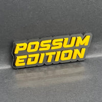 1PC POSSUM EDITION 3D Emblem Multicolor Custom Badge Sticker for Car SUV TRUCK