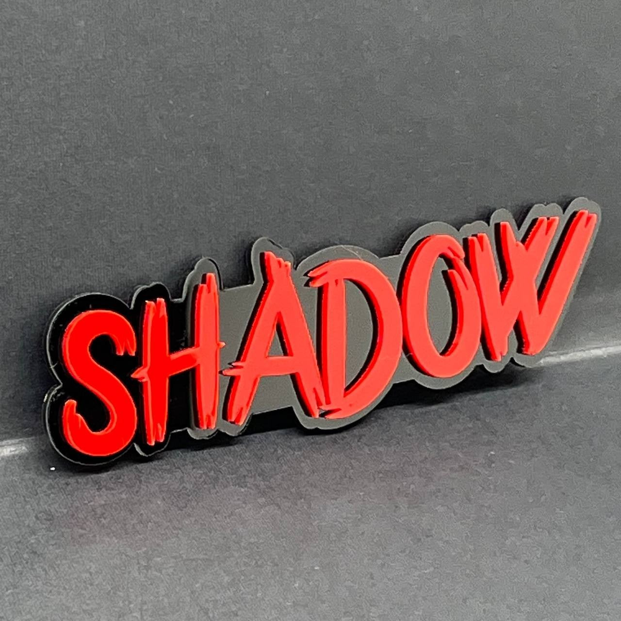 1PC SHADOW Emblem – 3D Acrylic Tailgate Badge Decal for Car Truck SUV