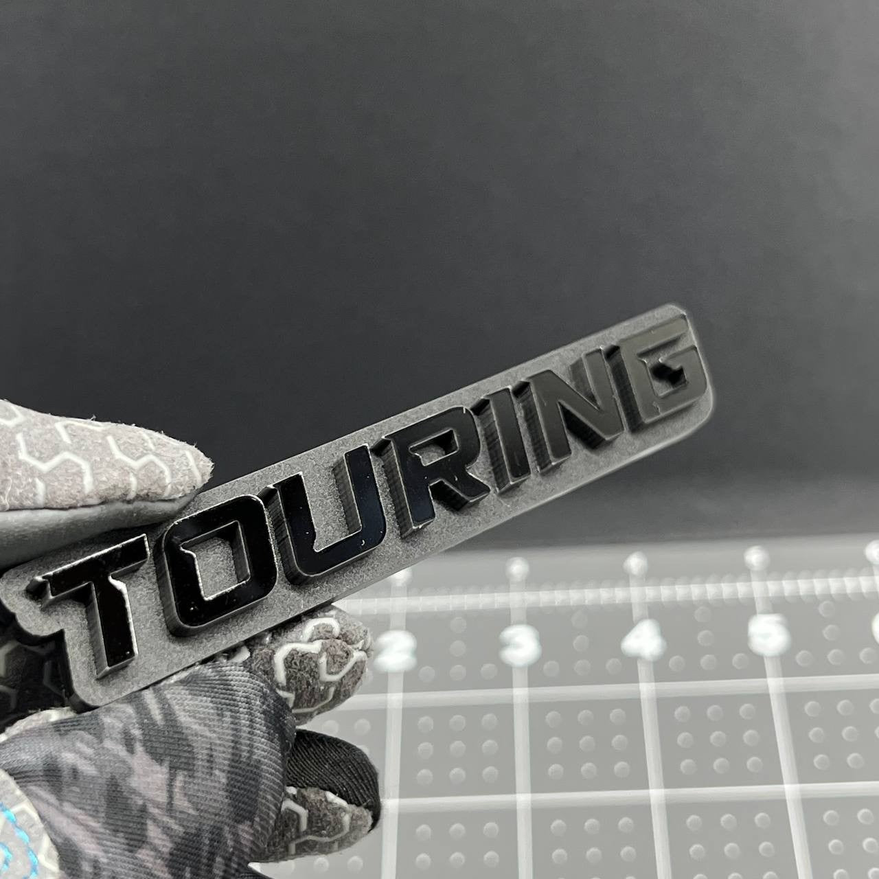 1PC TOURING Emblem – 3D Acrylic Tailgate Badge Decal for Car, Truck, SUV
