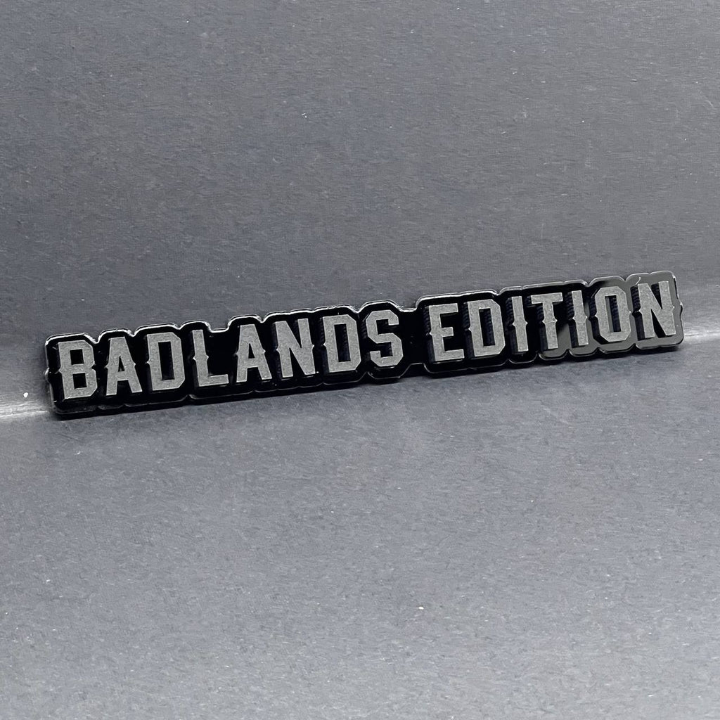 1PC Badlands Edition Badge – Custom Acrylic Multicolor Emblem Decal for Car