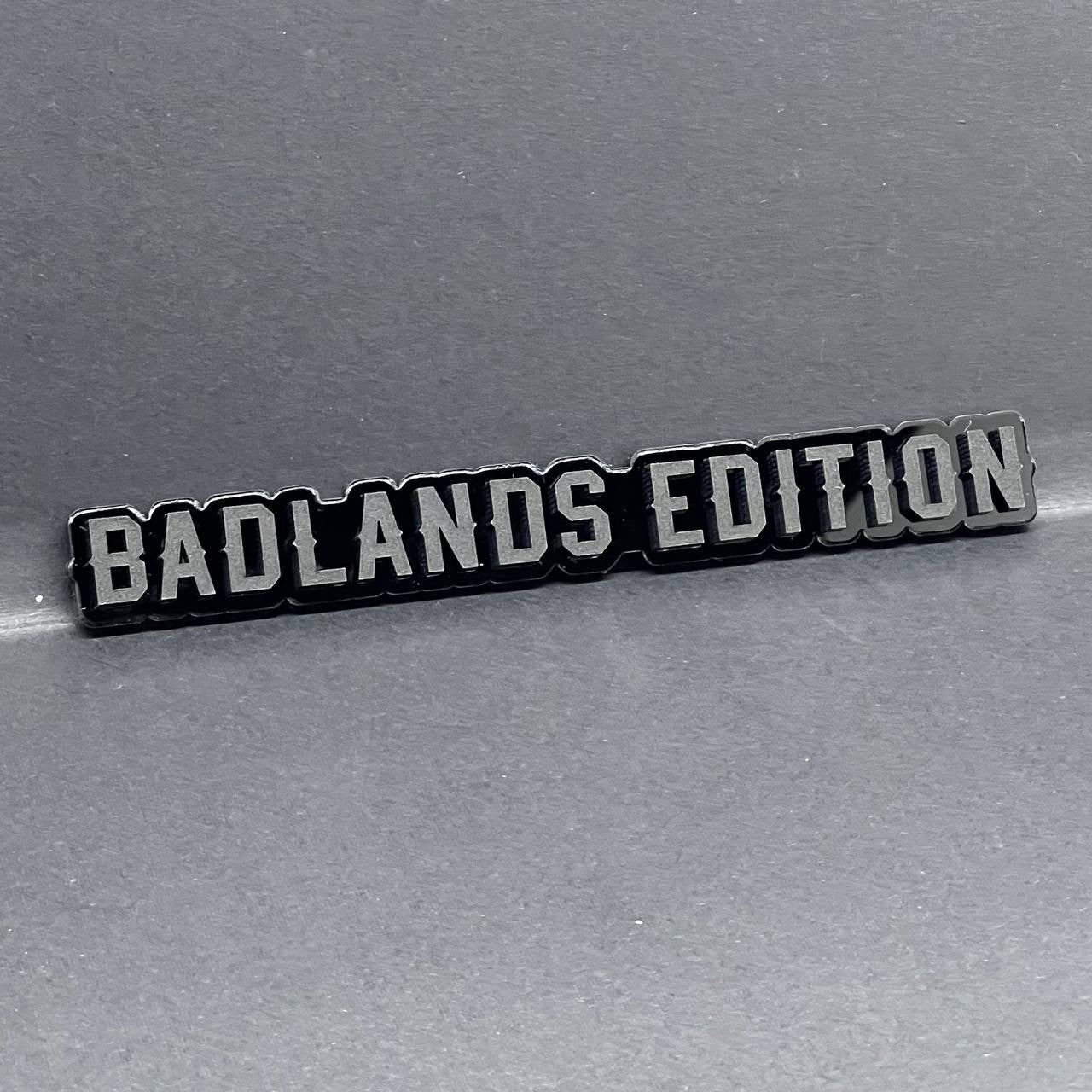 1PC Badlands Edition Badge – Custom Acrylic Multicolor Emblem Decal for Car