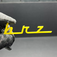 1pc BRZ 3D Emblem Badge – Multicolor Acrylic Car Exterior Decal for Subaru BRZ