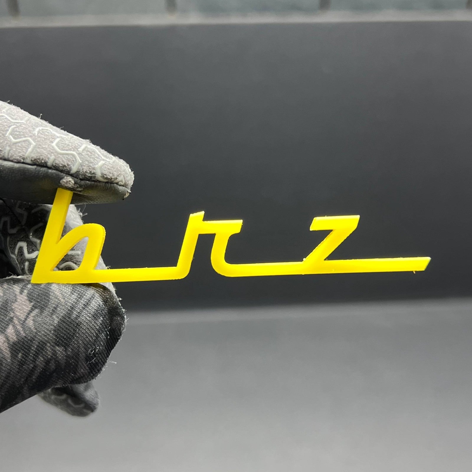 1pc BRZ 3D Emblem Badge – Multicolor Acrylic Car Exterior Decal for Subaru BRZ