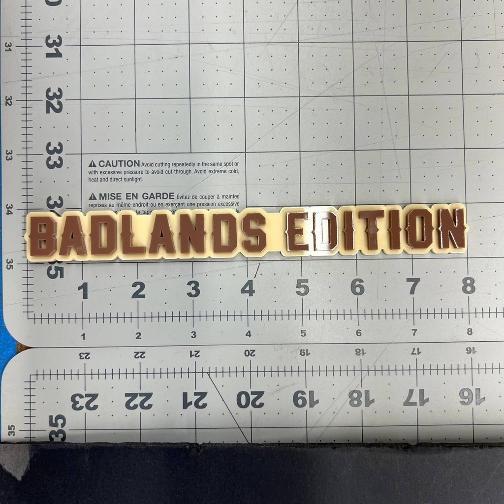 1pc BADLANDS EDITION Multicolor 3D Emblem Custom Acrylic Fender & Tailgate Badge