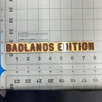 1pc BADLANDS EDITION Multicolor 3D Emblem Custom Acrylic Fender & Tailgate Badge