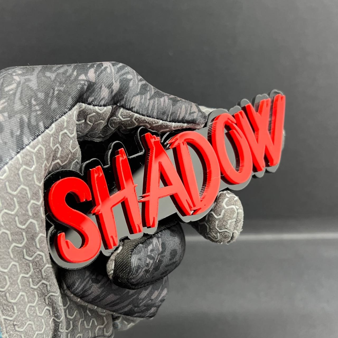 1PC SHADOW Emblem – 3D Acrylic Tailgate Badge Decal for Car Truck SUV