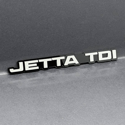 1PC Jetta TDI Emblem – 3D Acrylic Multicolor Car Truck SUV Tailgate Badge